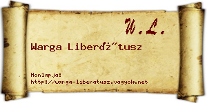 Warga Liberátusz névjegykártya